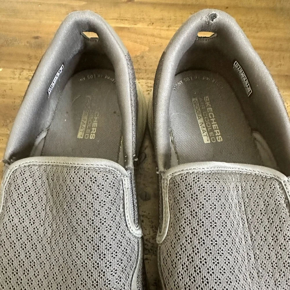 Men's Solid Go Walk Slip Ons - Taupe,size 11.5